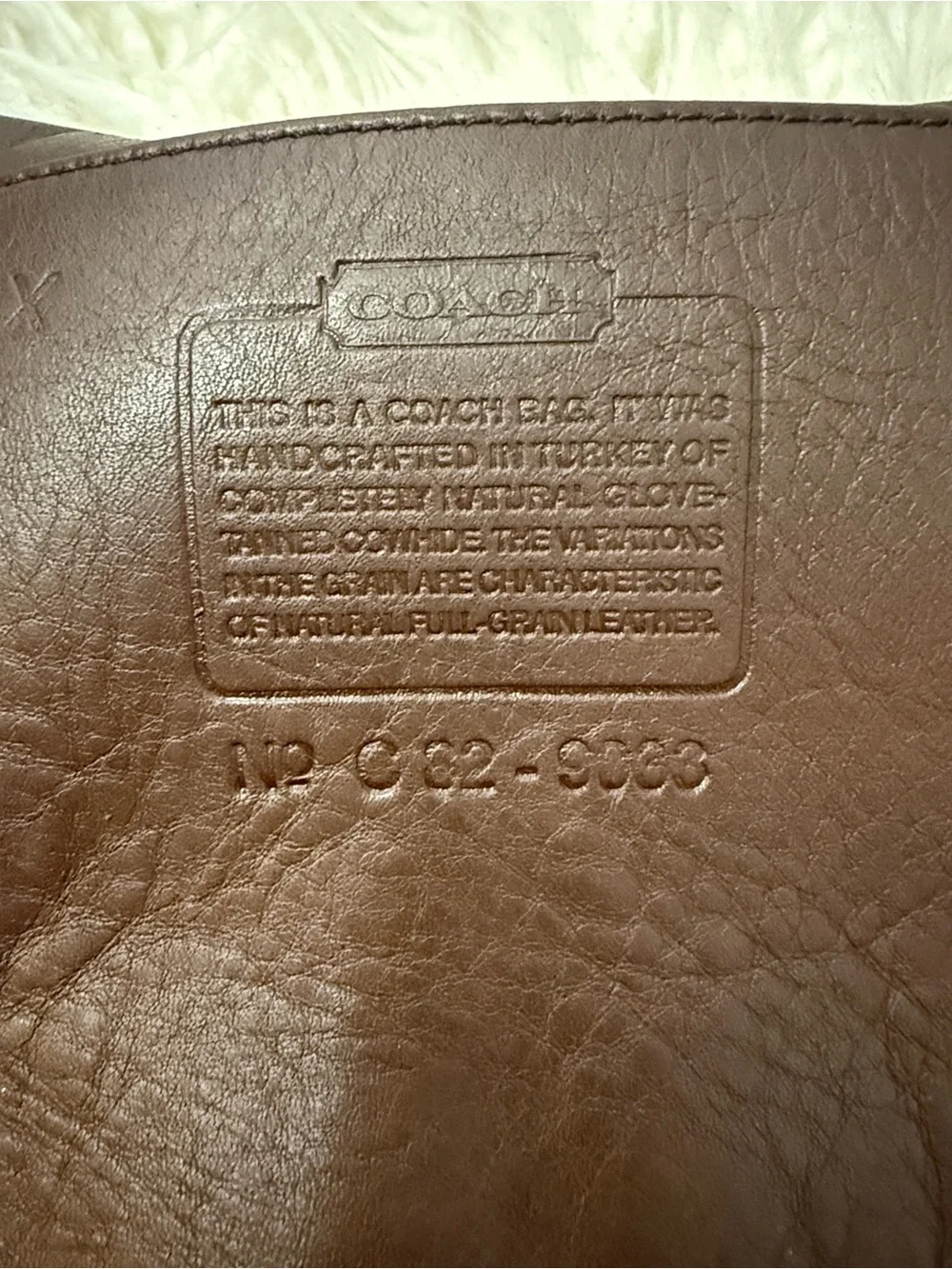 Coach Ergo 9033 Brown Leather Hobo Shoulder Bag
